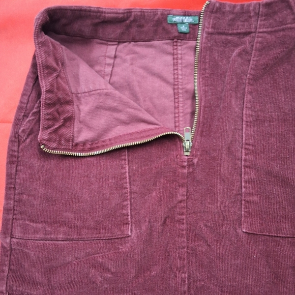 Wild Fable Burgundy Corduroy Skirt - Picture 7 of 12